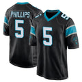 C.Panthers #5 Jaelan Phillips Player Black Game Ndoa Stitched Jerseys