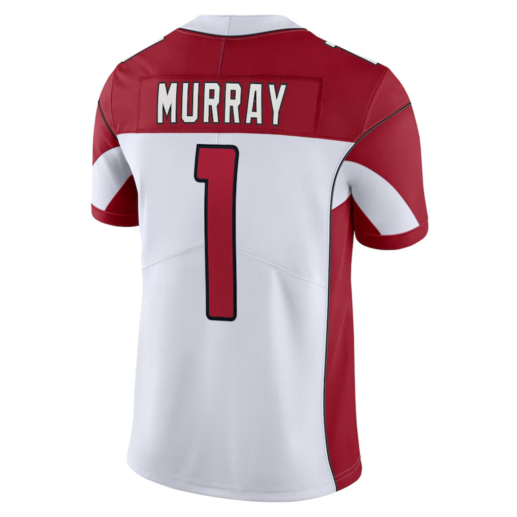 A.Cardinals #1 Kyler Murray Player White Vapor Limited Home Game Ndoa Stitched Jerseys