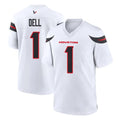H.Texans #1 Tank Dell Player White Home Game Ndoa Stitched Jerseys