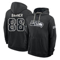 S.Seahawks #88 AJ Barner Player 2026 Black Logo Pullover Hoodies Limited Game Ndoa Stitched Jerseys