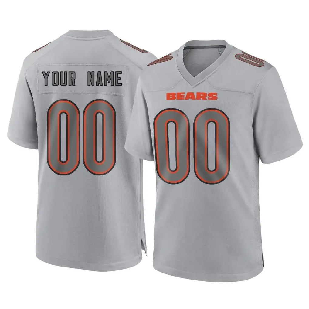 Custom C.Bears Gray Atmosphere Fashion Game Any Name & Numbers Ndoa Stitched Jerseys