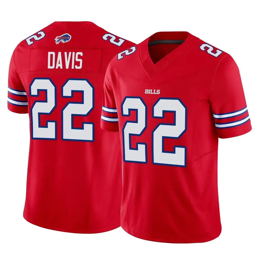 B.Bills #22 Ray Davis Player Red Vapor F.U.S.E. Limited Ndoa Stitched Jerseys