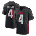 A.Falcons #4 Jahan Dotson Player Black Home Game Ndoa Stitched Jerseys