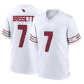 A.Cardinals #7 Jacoby Brissett Player White Home Game Stitched Jerseys