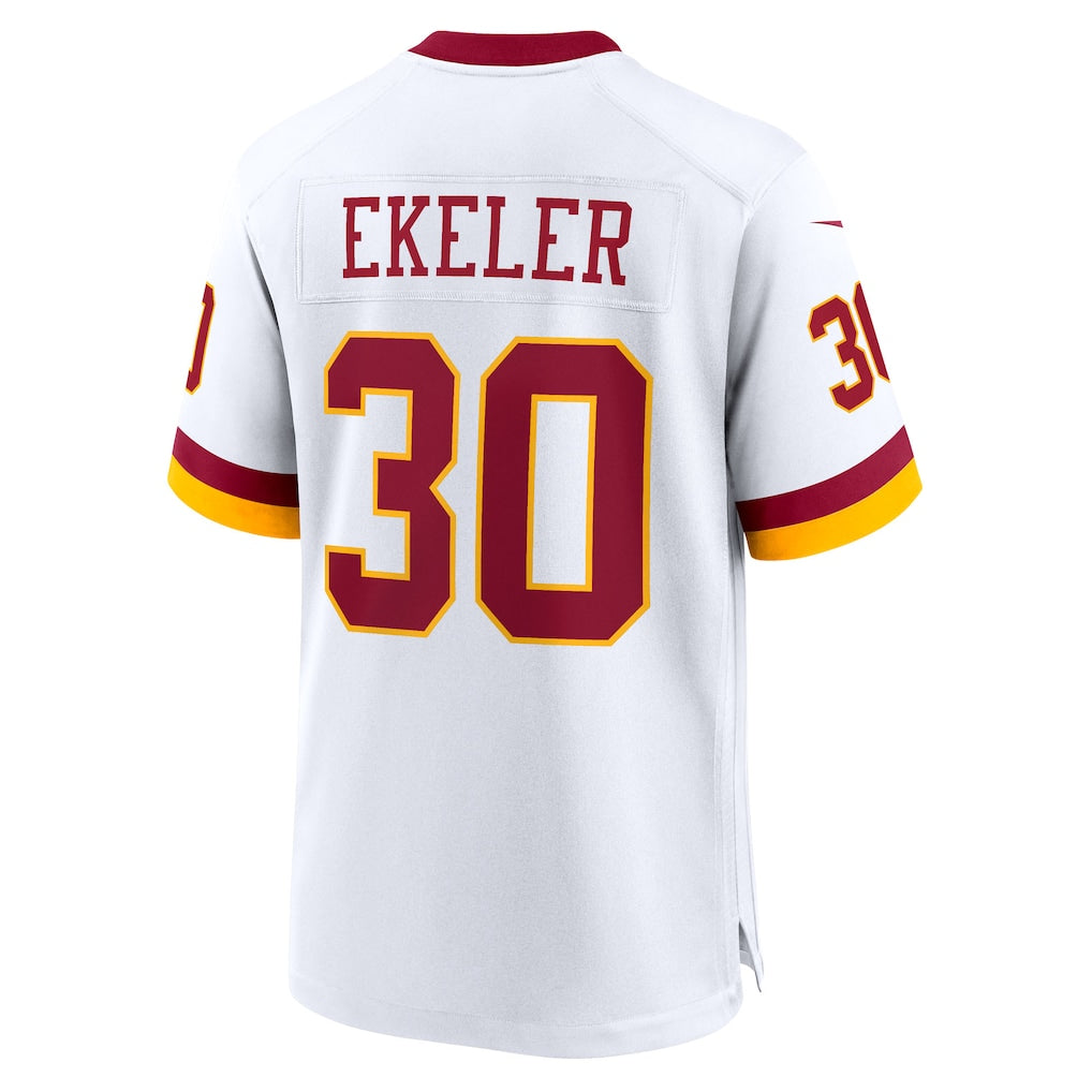 Ndoa W.Commanders #30 Austin Ekeler White Game Super Bowl Era Jersey