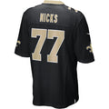 Ndoa NO.Saints #77 Carl Nicks Black Game Retired Player Jersey