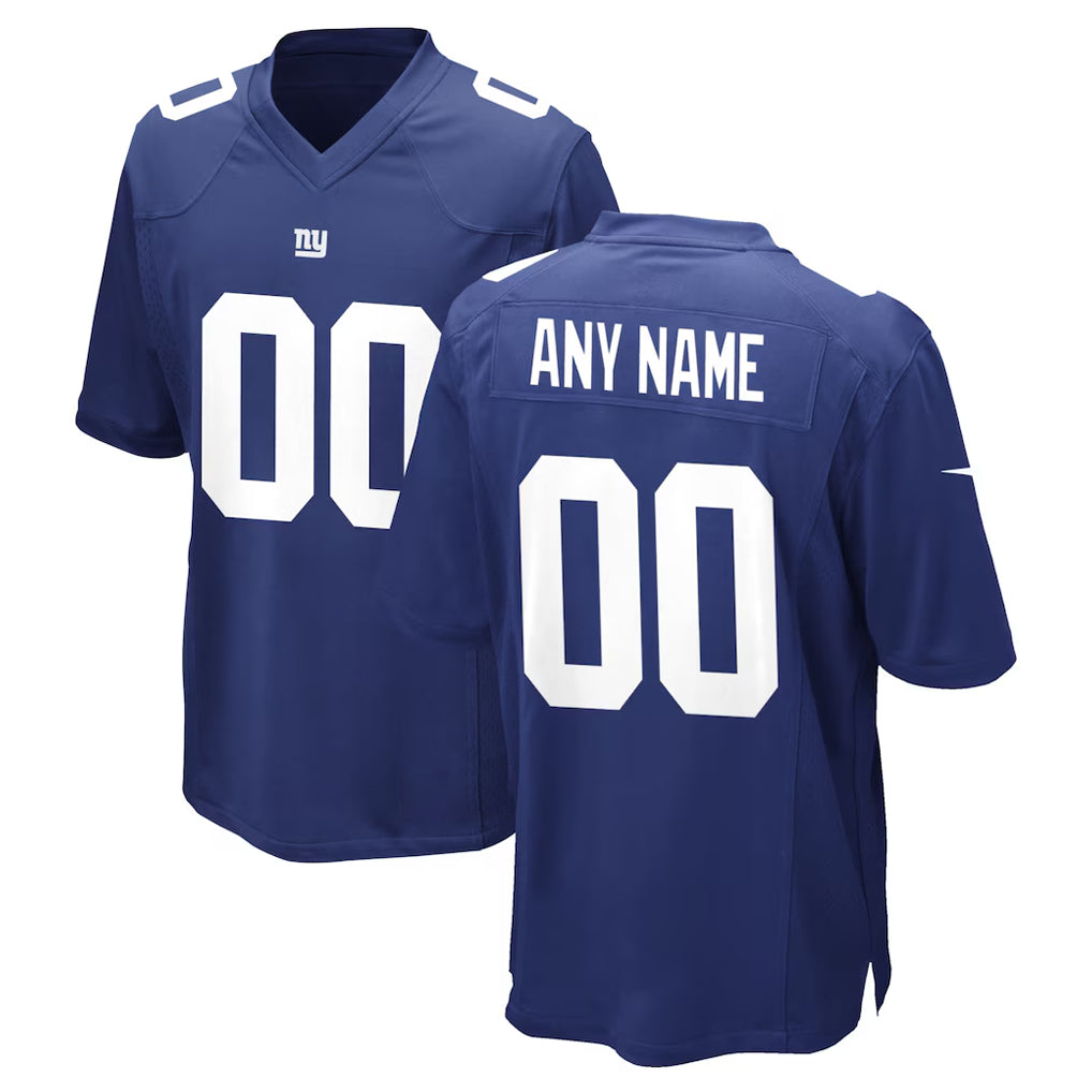 Custom NY.Giants Royal Home Game Any Name & Numbers Ndoa Stitched Jerseys