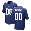 Custom NY.Giants Royal Home Game Any Name & Numbers Ndoa Stitched Jerseys