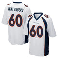 D.Broncos #60 Luke Wattenberg Player White Game Ndoa Stitched Jerseys