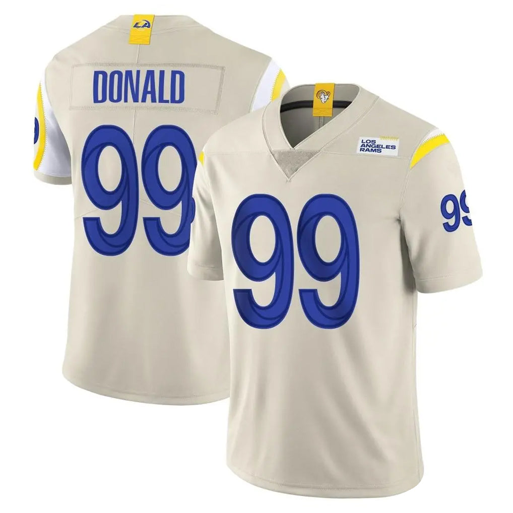LA.Rams #99 Aaron Donald Player Bone Limited Vapor Home Game Ndoa Stitched Jerseys