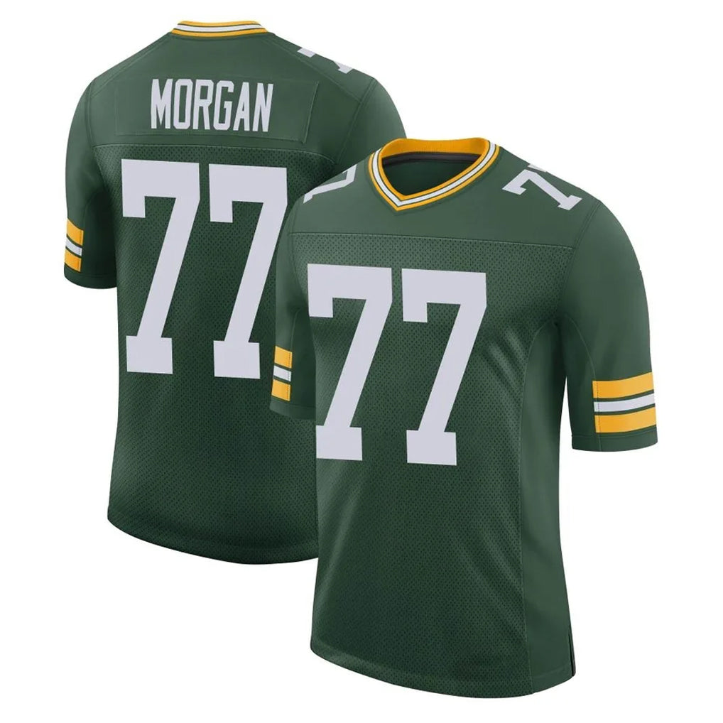 GB.Packers #77 Jordan Morgan Player Green Limited Classic Home Game Ndoa Stitched Jerseys