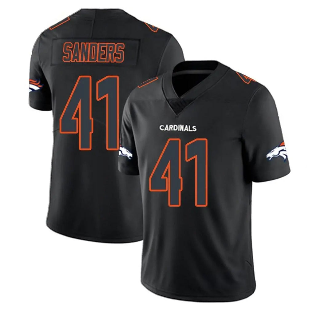 D.Broncos #41 Drew Sanders Player Black Impact Limited Game Ndoa Stitched Jerseys
