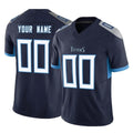 Custom T.Titans Navy Limited Vapor F.U.S.E. Home Game Any Name & Numbers Ndoa Stitched Jerseys