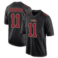 SF.49ers #11 Demarcus Robinson Player Black Fashion Home Game Ndoa Stitched Jerseys