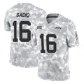 NY.Jets #16 Kenyon Sadiq Player Arctic Camo Salute to Service Limited Game Ndoa Stitched Jerseys