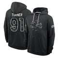 LA.Rams #91 Kobie Turner Player 2026 Black Logo Pullover Hoodies Limited Game Ndoa Stitched Jerseys