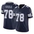 D.Cowboys #78 Terence Steele Player Navy Limited Vapor F.U.S.E. Home Game Ndoa Stitched Jerseys