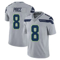 S.Seahawks #8 Jadarian Price Player Gray Limited Vapor Untouchable Home Game Ndoa Stitched Jerseys