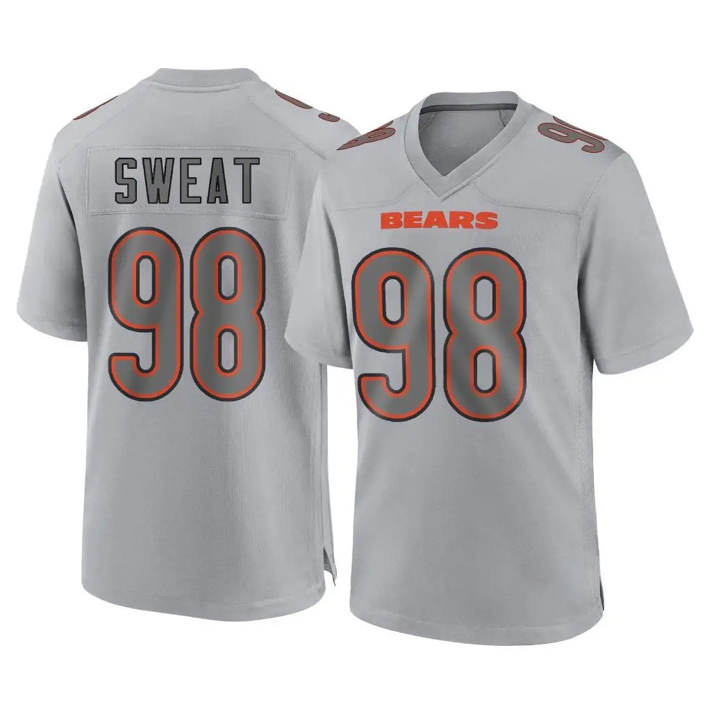 C.Bears #98 Montez Sweat Player Gray Atmosphere Fashion Game Ndoa Stitched Jerseys