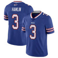 B.Bills #3 Damar Hamlin Player Royal Vapor Untouchable Limited Ndoa Stitched Jerseys