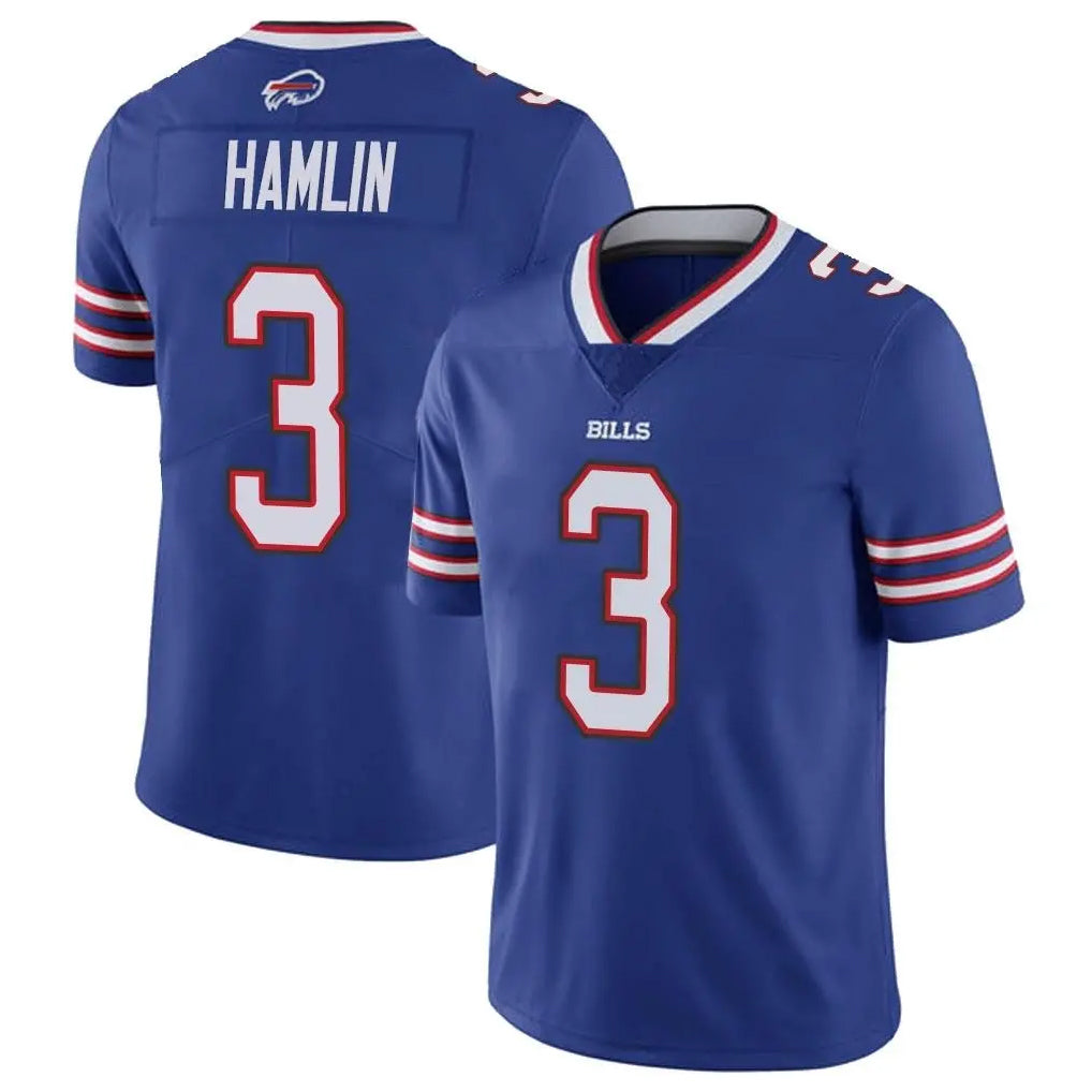 B.Bills #3 Damar Hamlin Player Royal Vapor Untouchable Limited Ndoa Stitched Jerseys