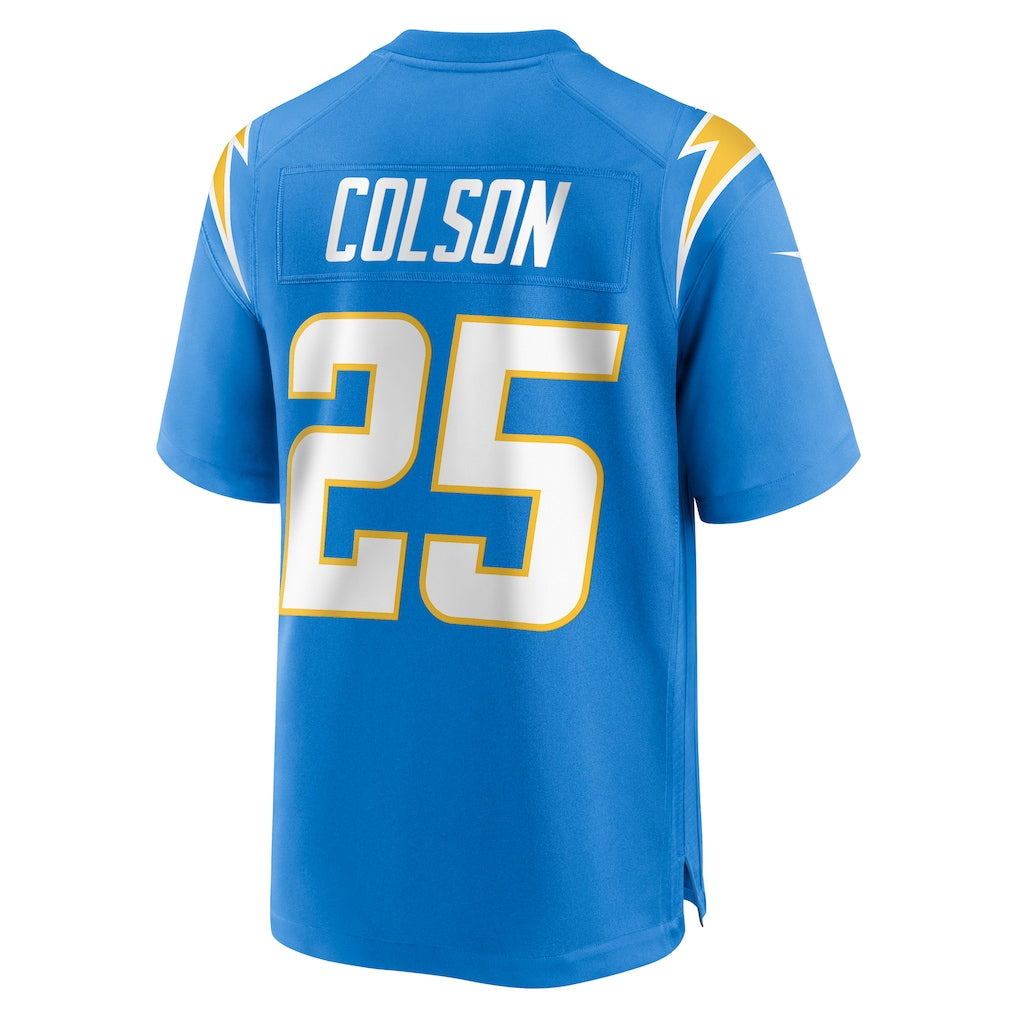 Ndoa LA.Chargers #25 Junior Colson Powder Blue Team Game Jersey
