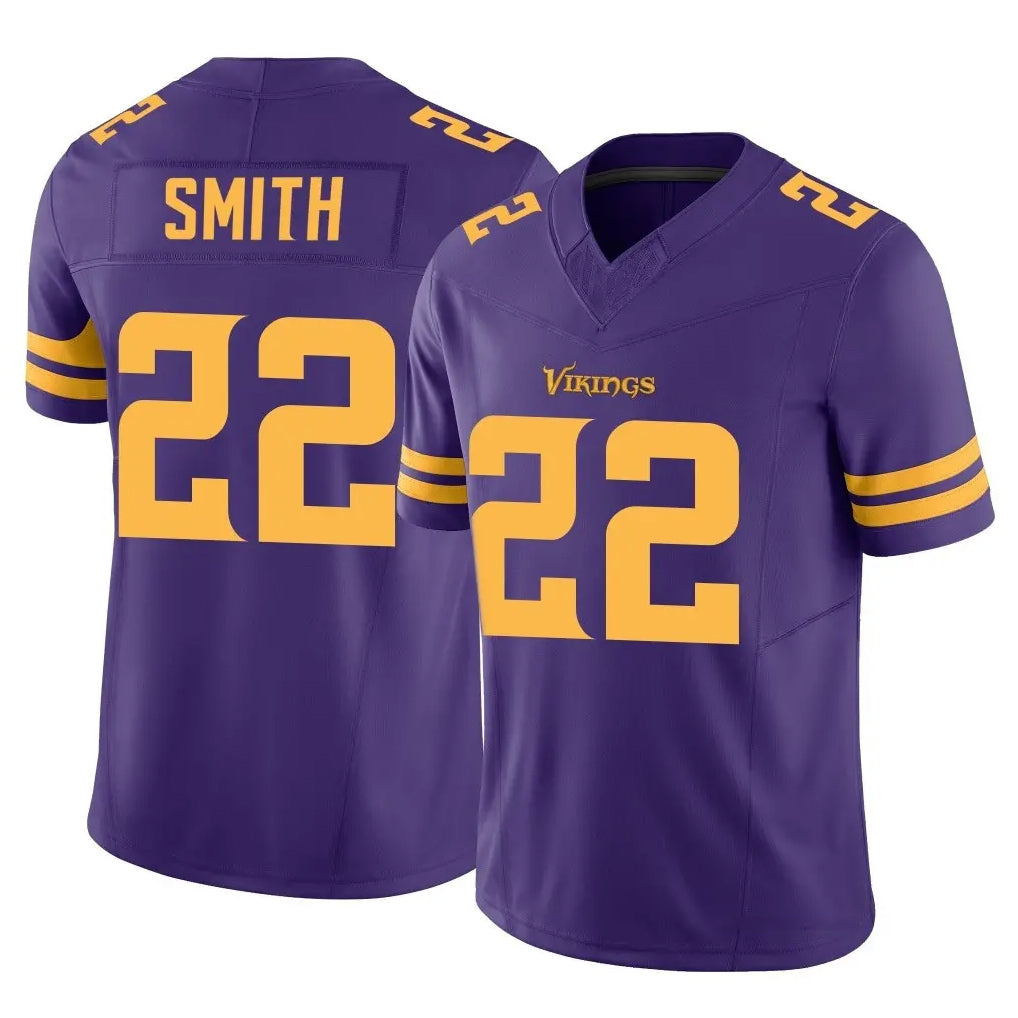 MN.Vikings #22 Harrison Smith Player Purple Limited Alternate Vapor F.U.S.E. Home Game Ndoa Stitched Jerseys