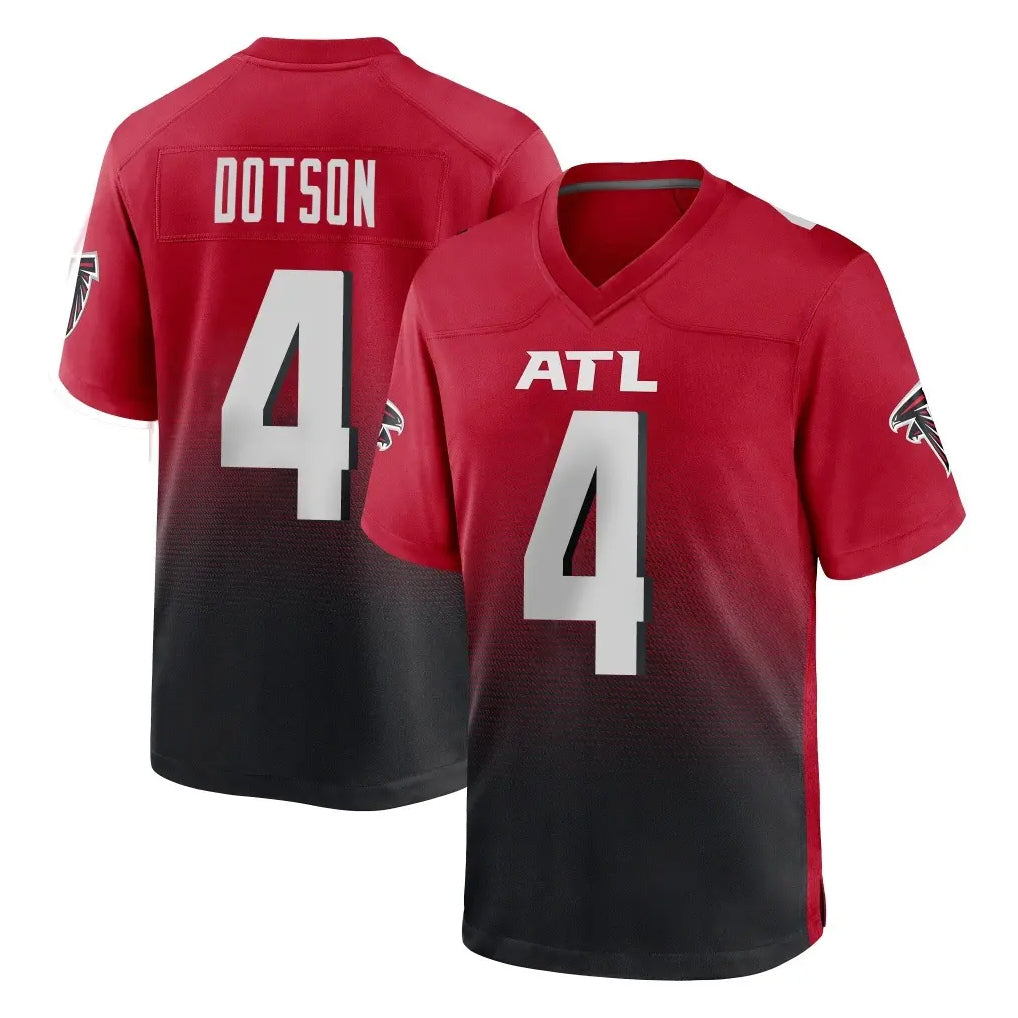 A.Falcons #4 Jahan Dotson Player Red Home Game Ndoa Stitched Jerseys