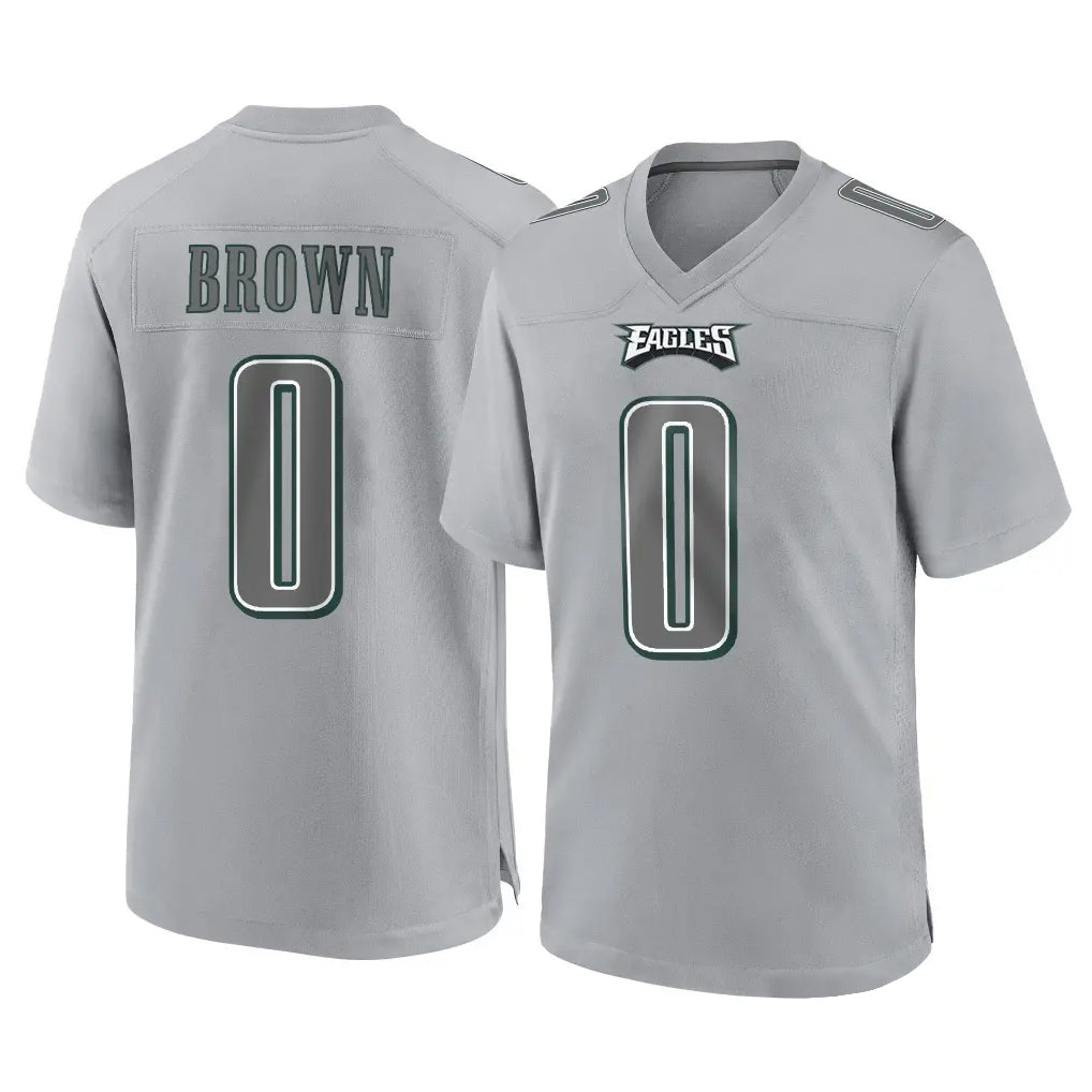P.Eagles #0 Hollywood Brown Player Gray Atmosphere Fashion Home Game Ndoa Stitched Jerseys