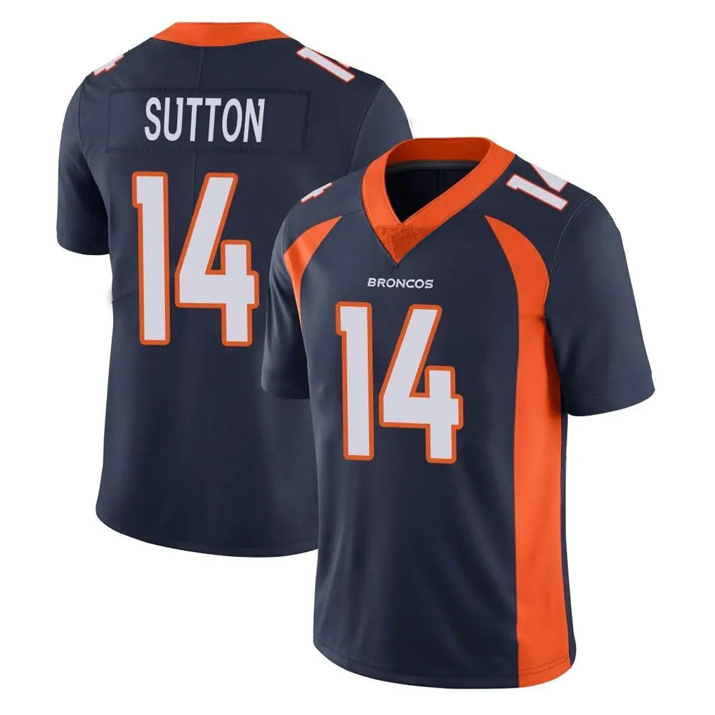 D.Broncos #14 Courtland Sutton Player Navy Vapor Untouchable Limited Game Ndoa Stitched Jerseys