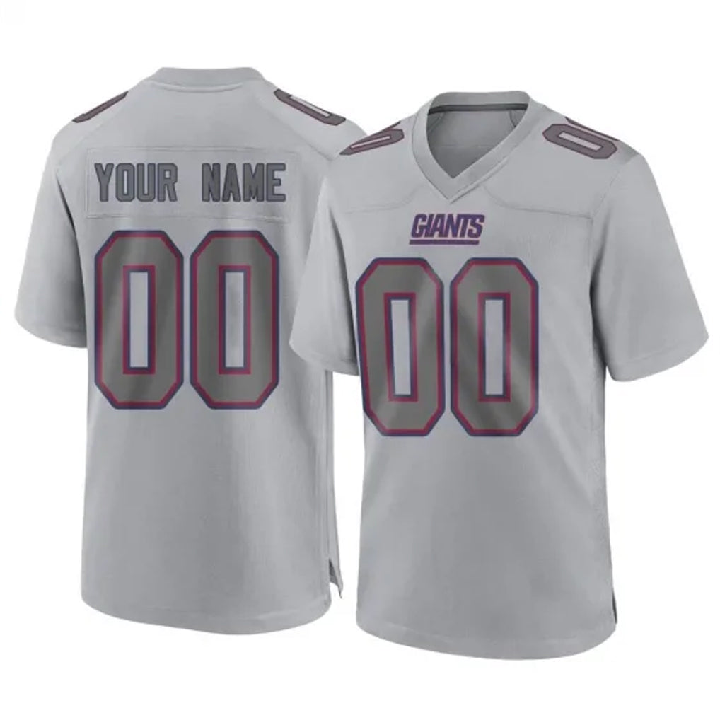Custom NY.Giants Gray Atmosphere Fashion Limited Game Any Name & Numbers Ndoa Stitched Jerseys