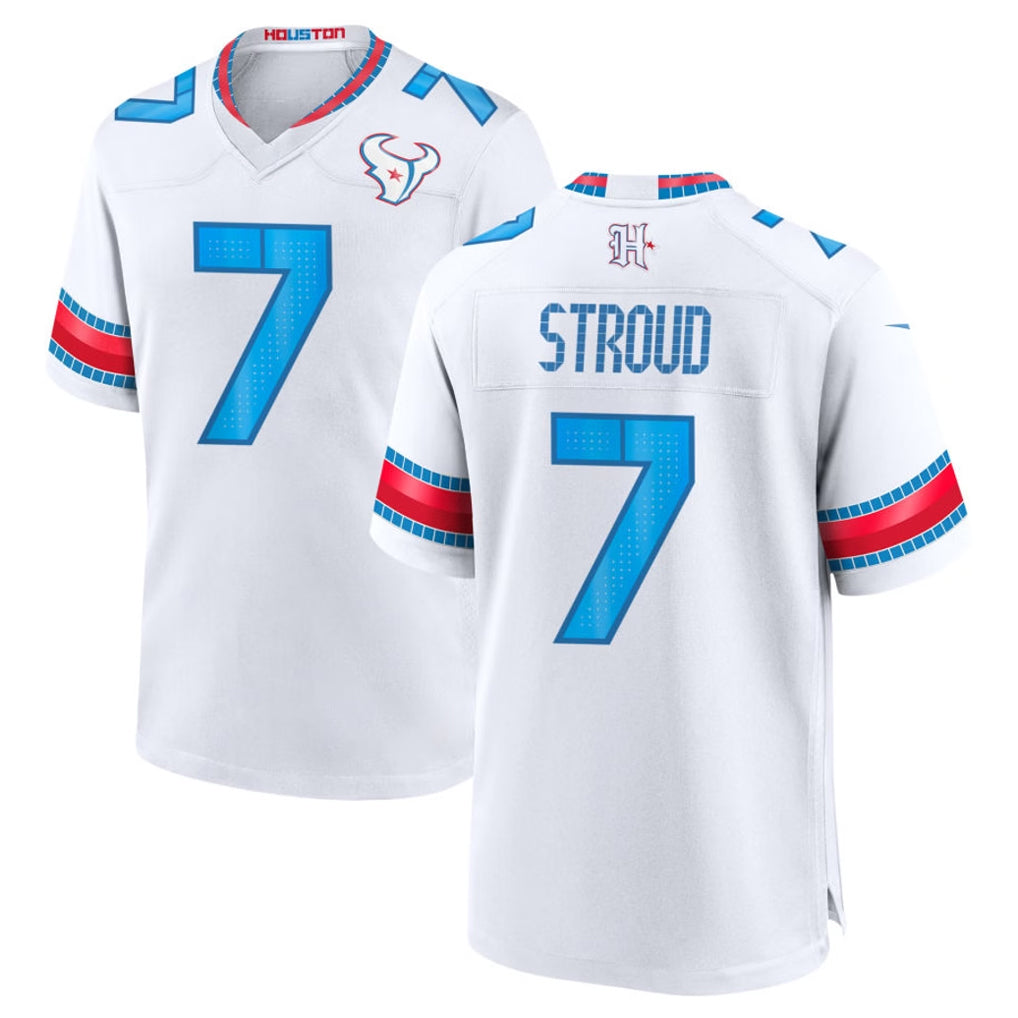 H.Texans #7 CJ Stroud Player Whtie 2026 Rivalries Vapor Home Game Ndoa Stitched jerseys