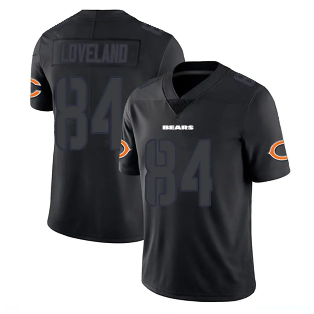 C.Bears #84 Colston Loveland Player Black Impact Limited Game Ndoa Stitched Jerseys