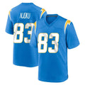 LA.Chargers #83 David Njoku Player Blue Home Game Stitched Jerseys