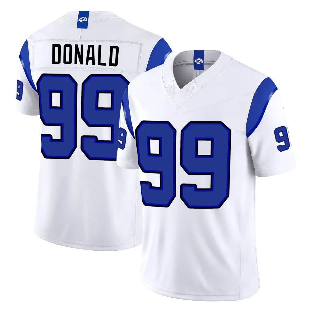 LA.Rams #99 Aaron Donald Player White Limited Fearsome Vapor F.U.S.E. Home Game Ndoa Stitched Jerseys