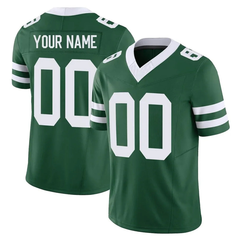 Custom NY.Jets Green Legacy Limited Vapor F.U.S.E. Home Game Any Name & Numbers Ndoa Stitched Jerseys