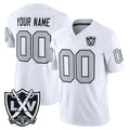Custom LV.Raiders White 2026 Vapor Limited Home Game Any Name & Numbers Ndoa Stitched Jerseys