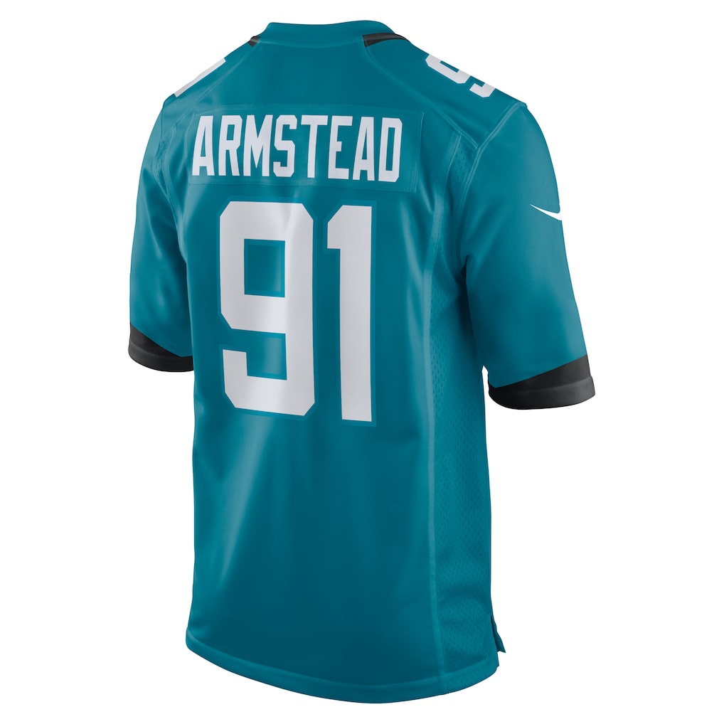Ndoa J.Jaguars #91 Arik Armstead Teal Team Game Jersey