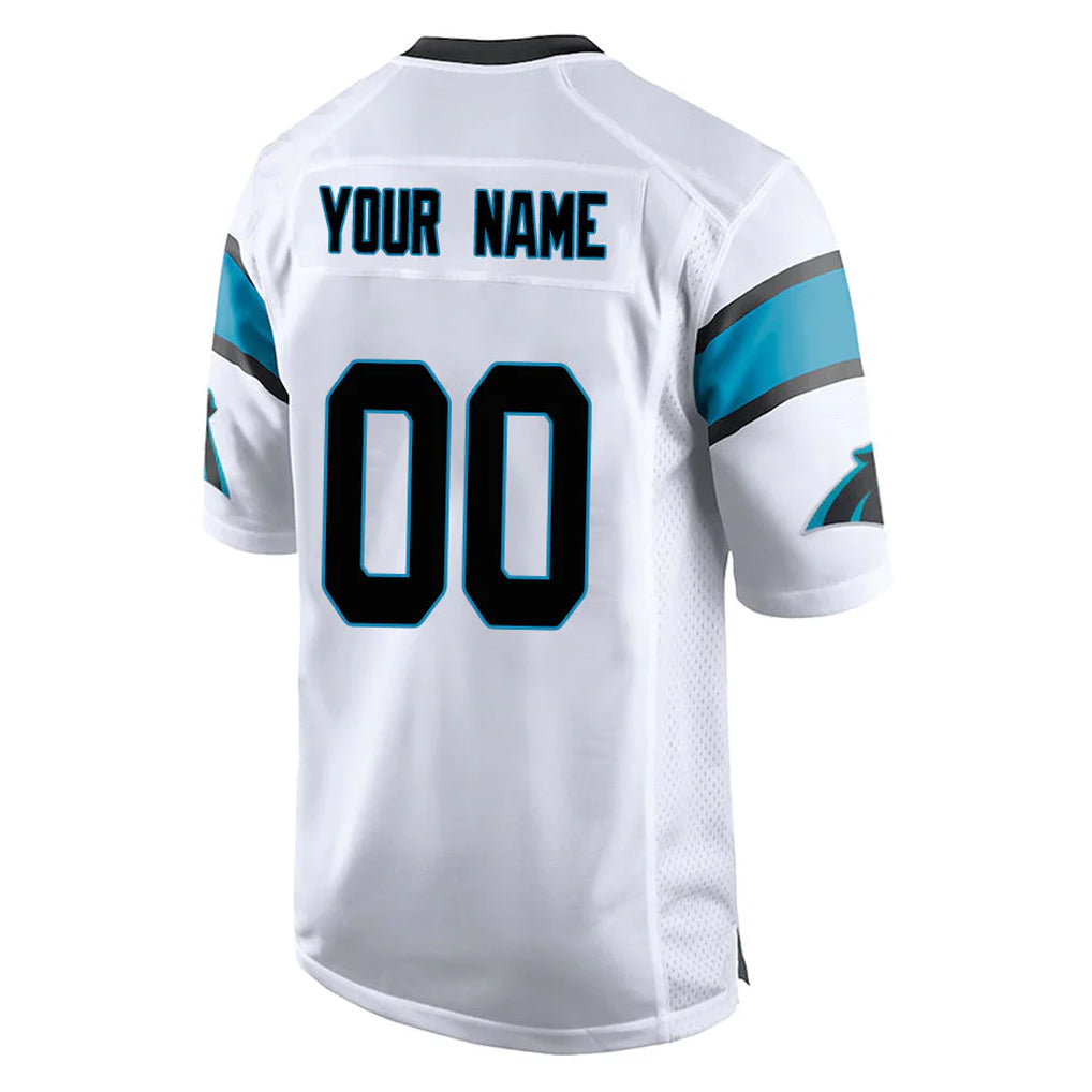 Custom C.Panthers White Game Any Name & Numbers Ndoa Stitched Jerseys