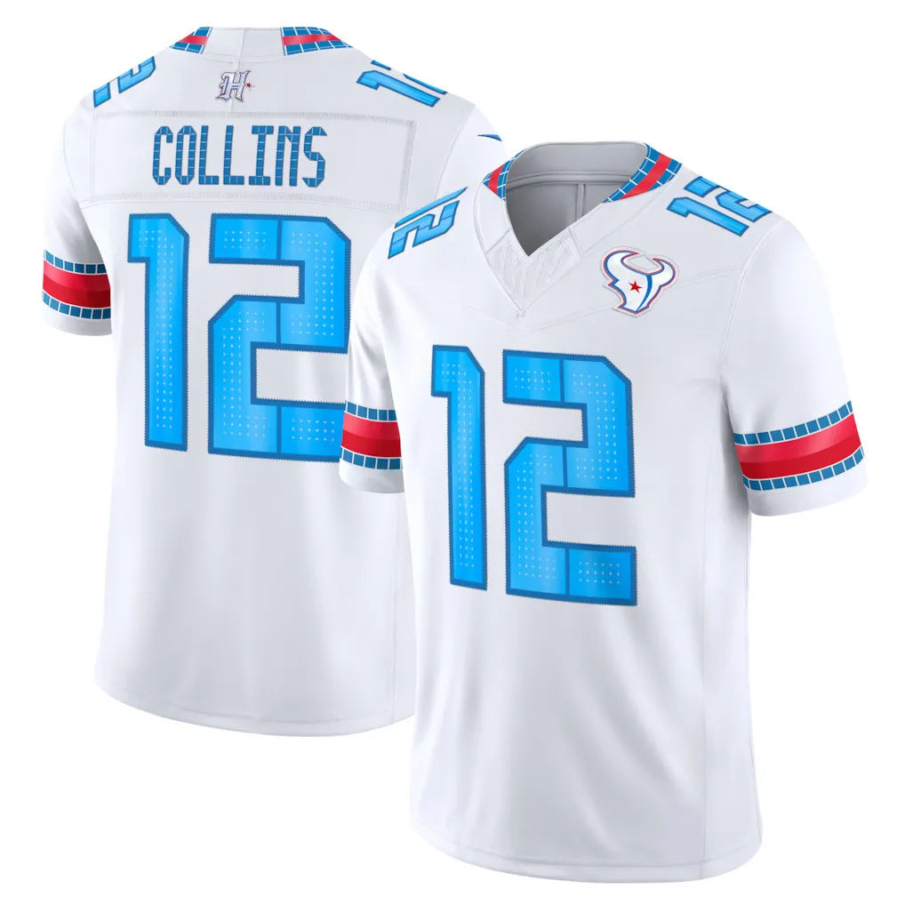 H.Texans #12 Nico Collins Player Whtie 2026 Rivalries Vapor Limited Home Game Ndoa Stitched jerseys