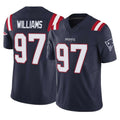 NE.Patriots #97 Milton Williams Player Navy Limited Vapor F.U.S.E. Home Game Ndoa Stitched Jerseys