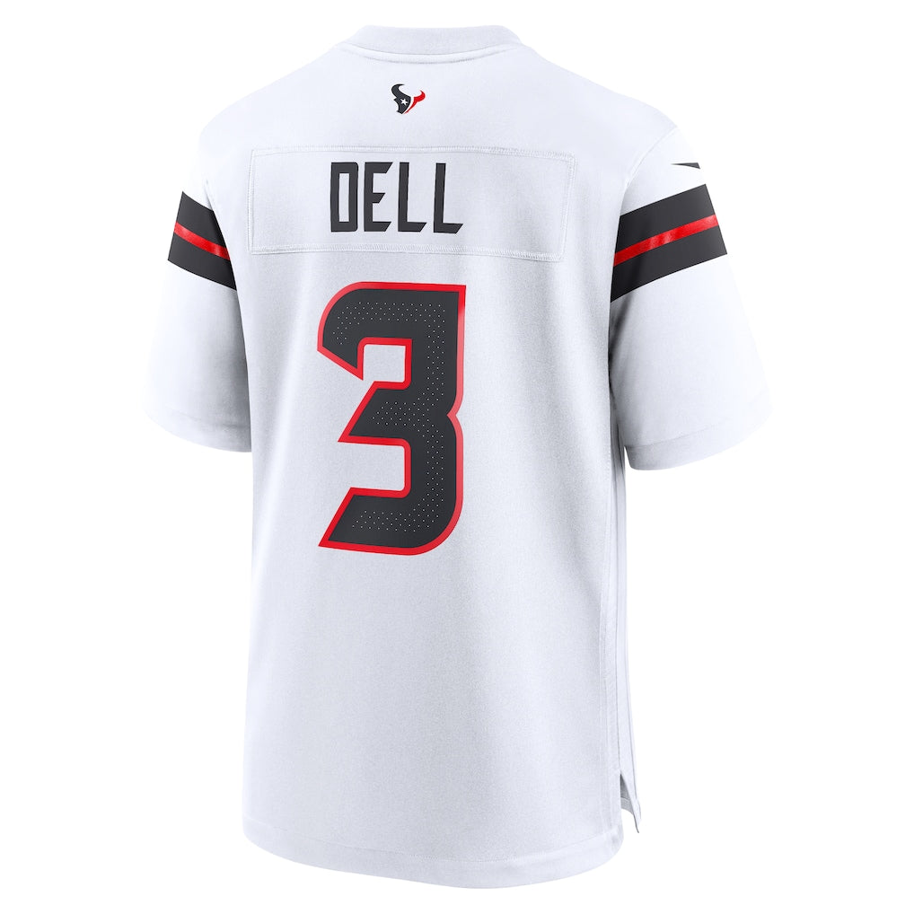 Ndoa H.Texans #3 Tank Dell White Game Jersey