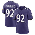B.Ravens #92 Nnamdi Madubuike Player Purple Home Game Ndoa Stitched Jerseys