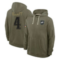 P.Eagles #4 Jake Elliott Player Olive Salute to Service Pullover Hoodies Limited Ndoa Stitched Jerseys