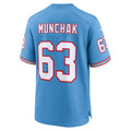 Ndoa T.Titans #63 Mike Munchak Light Blue Retired Player Alternate Game Jersey