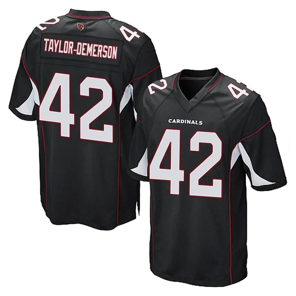 A.Cardinals #42 Dadrion Taylor-Demerson Player Black Home Game Ndoa Stitched Jerseys