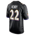 B.Ravens #22 Derrick Henry Player Black Alternate Home Game Ndoa Stitched Jerseys