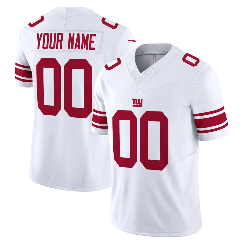Custom NY.Giants White Limited Vapor F.U.S.E. Home Game Any Name & Numbers Ndoa Stitched Jerseys