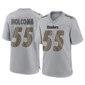 P.Steelers #55 Cole Holcomb Player Gray Atmosphere Fashion Home Game Ndoa Stitched Jerseys