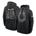 IN.Colts #10 Keenan Allen Player 2026 Black Logo Pullover Hoodies Limited Game Ndoa Stitched Jerseys
